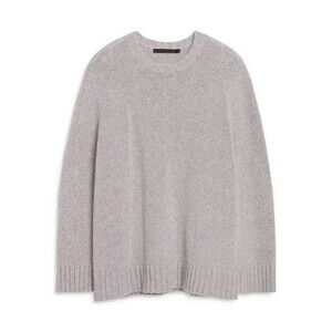 Something Navy Crew neck Boyfriend Cashmere Sweater Grey M